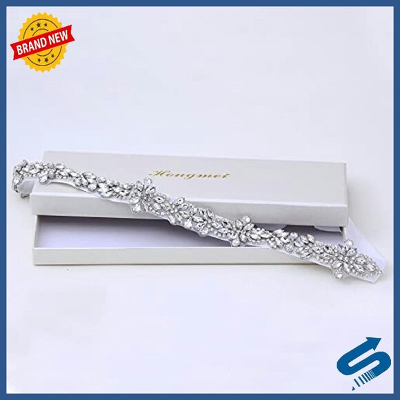 Rhinestone Wedding Dress Belt Sash Elegant Bridal Applique Accessory
